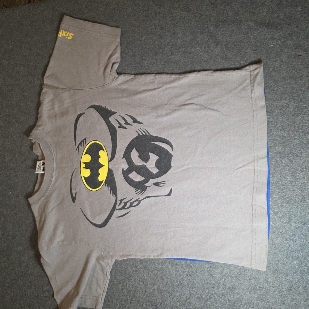 Six Flags Magic Mountain Batman Shirts With Cape Youth Medium 982